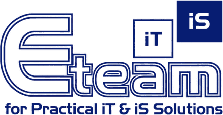 eTeam logo: for practical iT and iS solutions